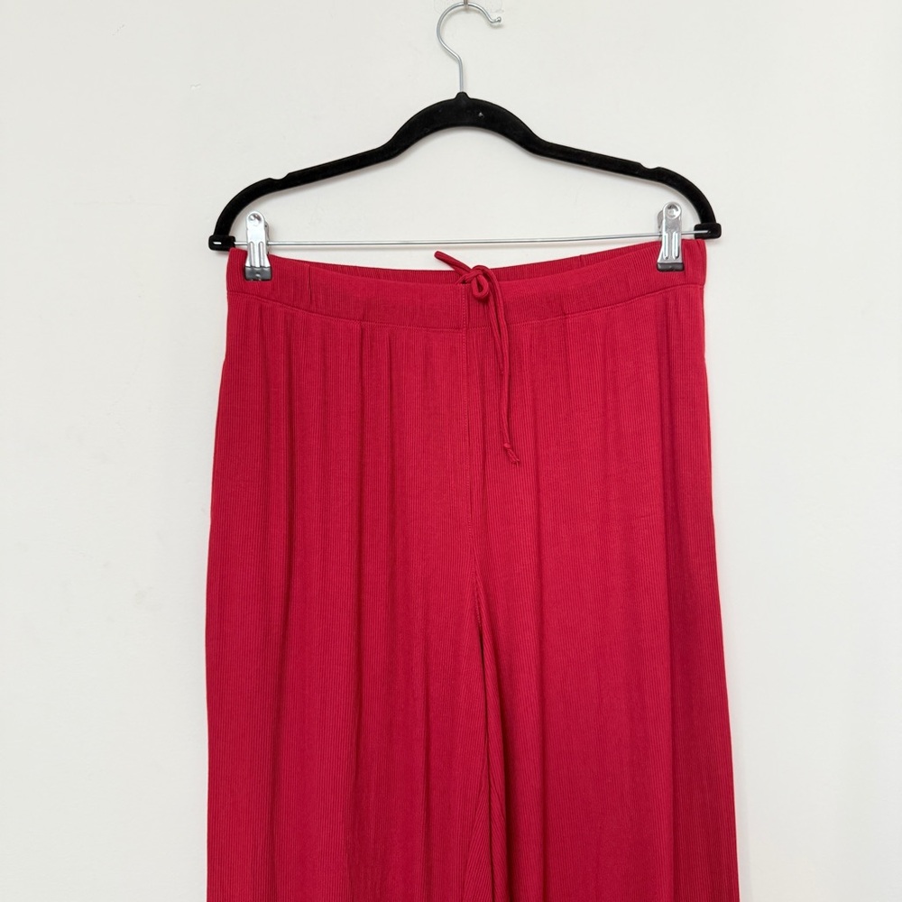 Skims Soft Lounge Loose Straight Leg Pants with Pockets in Brick Red - Picture 8 of 8